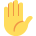 raised hand on Twitter/X