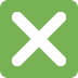cross mark button on Twitter/X
