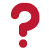 red question mark on Twitter/X