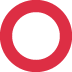 hollow red circle on Twitter/X