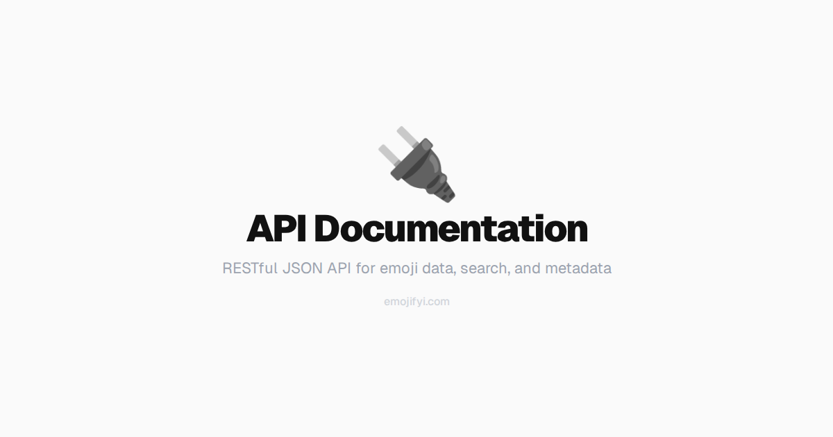 Api Mafi 开发者 — API — EmojiFYI